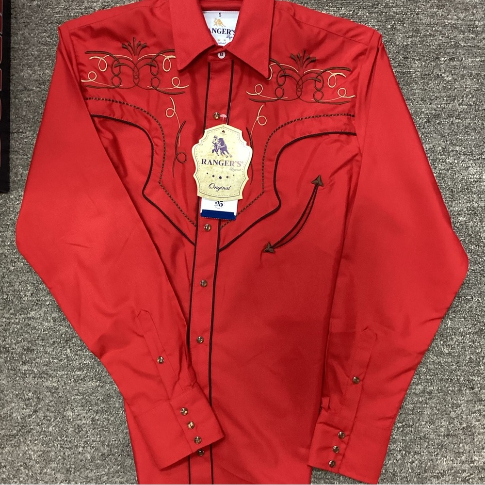 Rangers Fitted Men’s Western Shirt RED